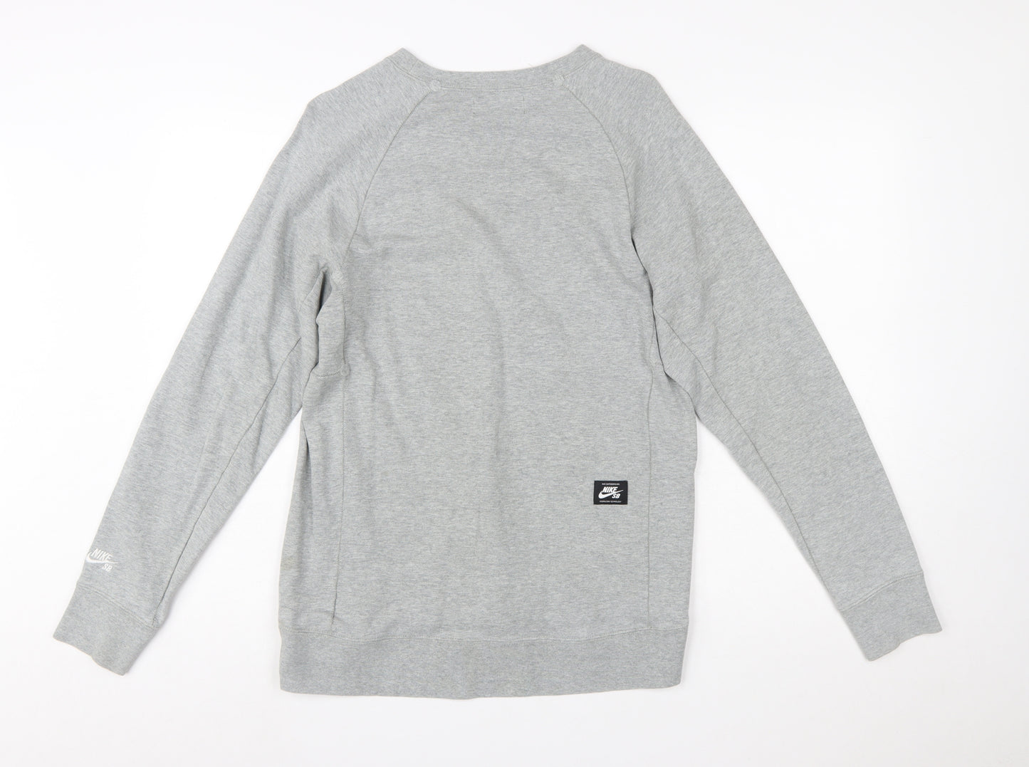 Nike SB Men's Grey Crew Neck Long Sleeve Pullover Sweatshirt Size S