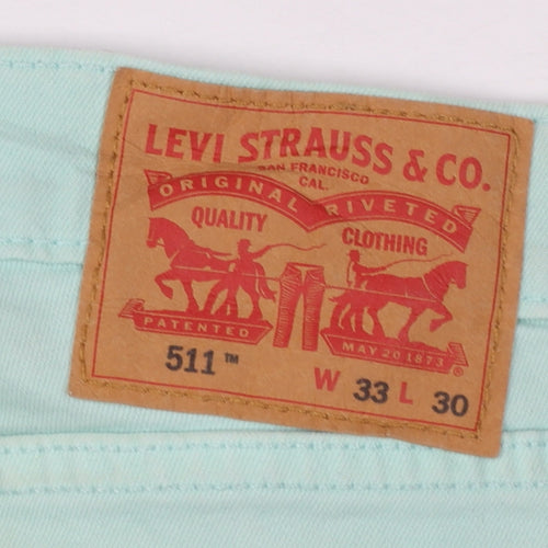 Levi's 511 Men's Green Slim Fit Jeans W33 L30
