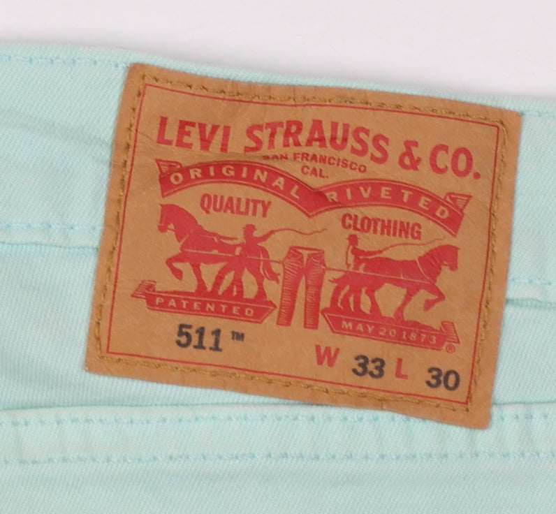 Levi's 511 Men's Green Slim Fit Jeans W33 L30