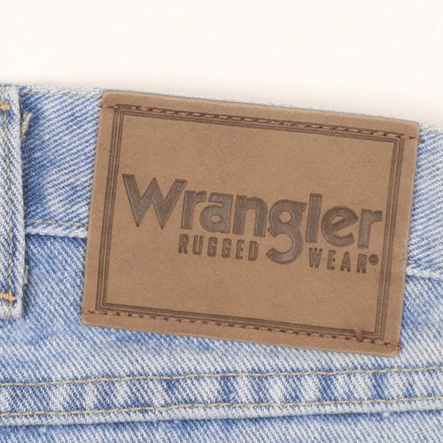 Wrangler Mens Blue Straight Leg Denim Jeans 40W 30L Regular Fit