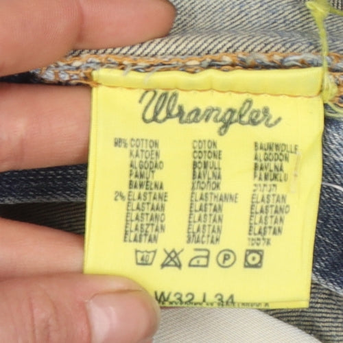 Wrangler Men's Blue Texas Regular Fit Straight Denim Jeans W32 L34
