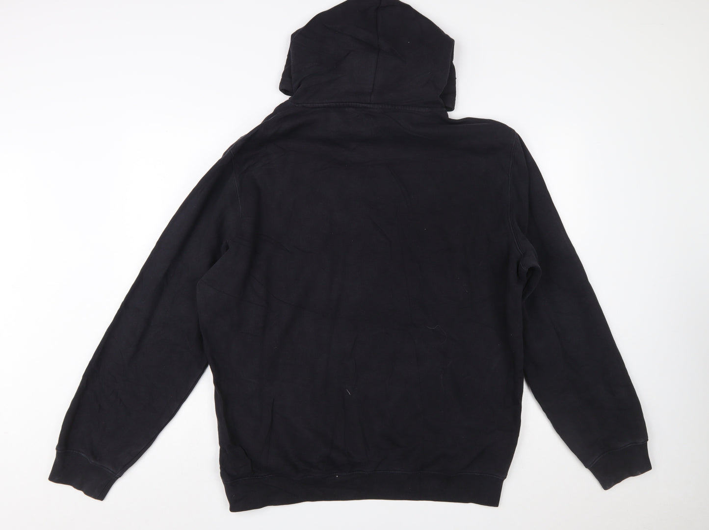 Champion Men's Black 2XL Pullover Hoodie with Logo Print