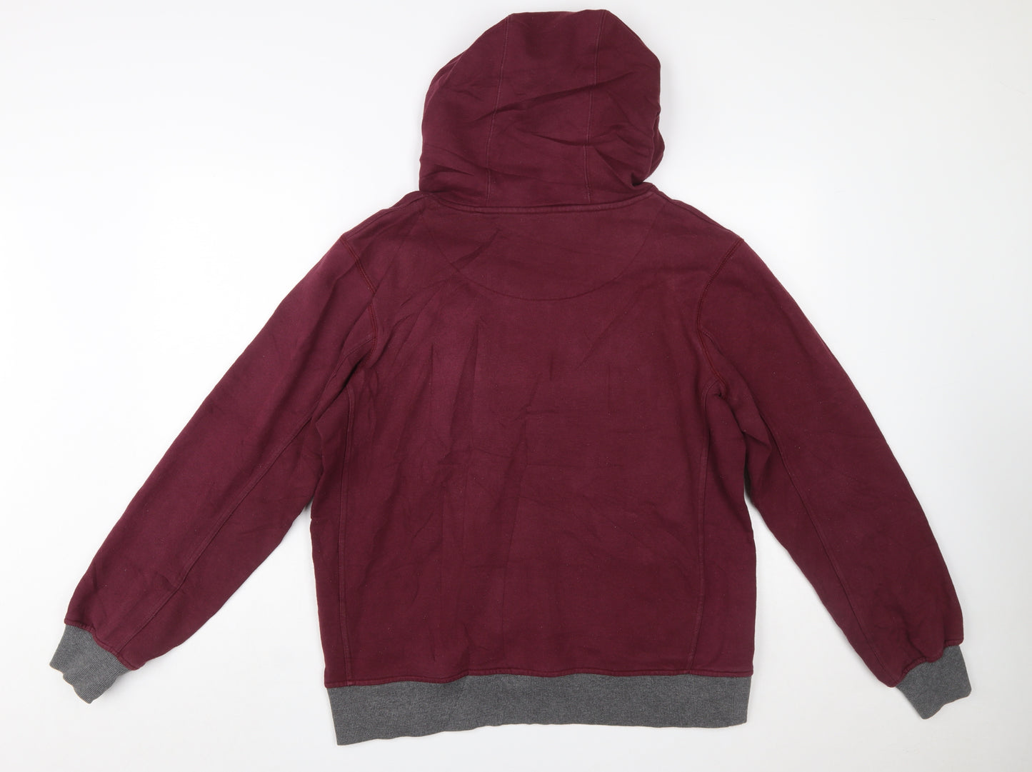 Canterbury Men's Red Pullover Hoodie L Rugby Embroidered Sports