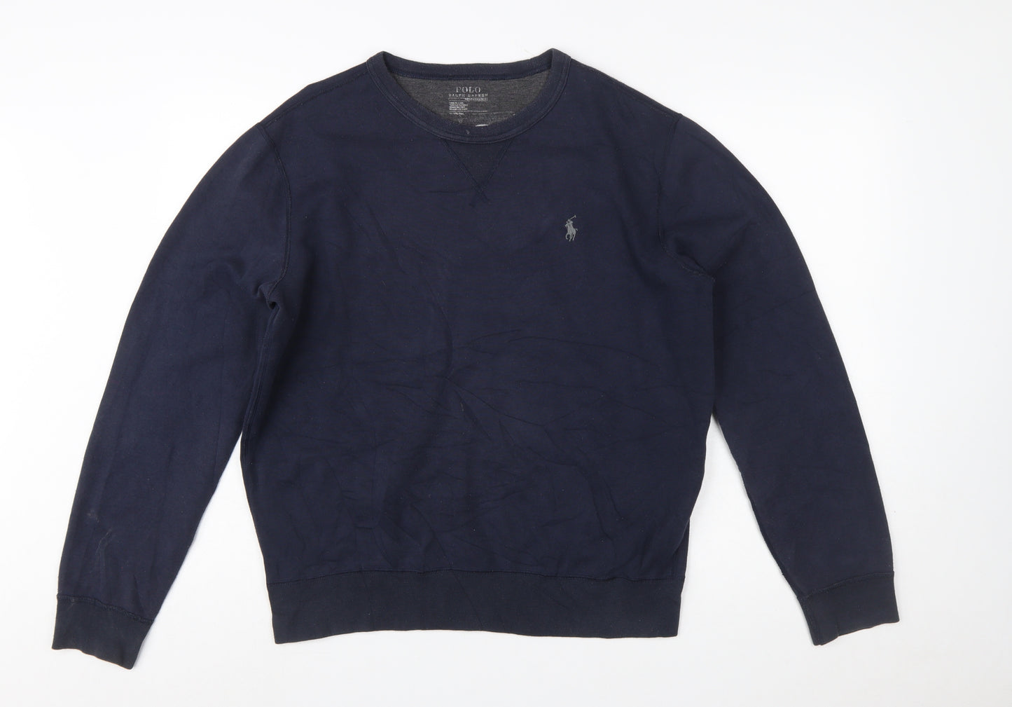 Polo Ralph Lauren Men's Blue Crew Neck Pullover Sweatshirt M
