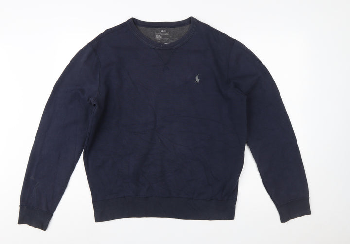 Polo Ralph Lauren Men's Blue Crew Neck Pullover Sweatshirt M