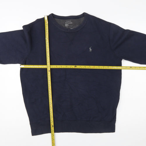 Polo Ralph Lauren Men's Blue Crew Neck Pullover Sweatshirt M