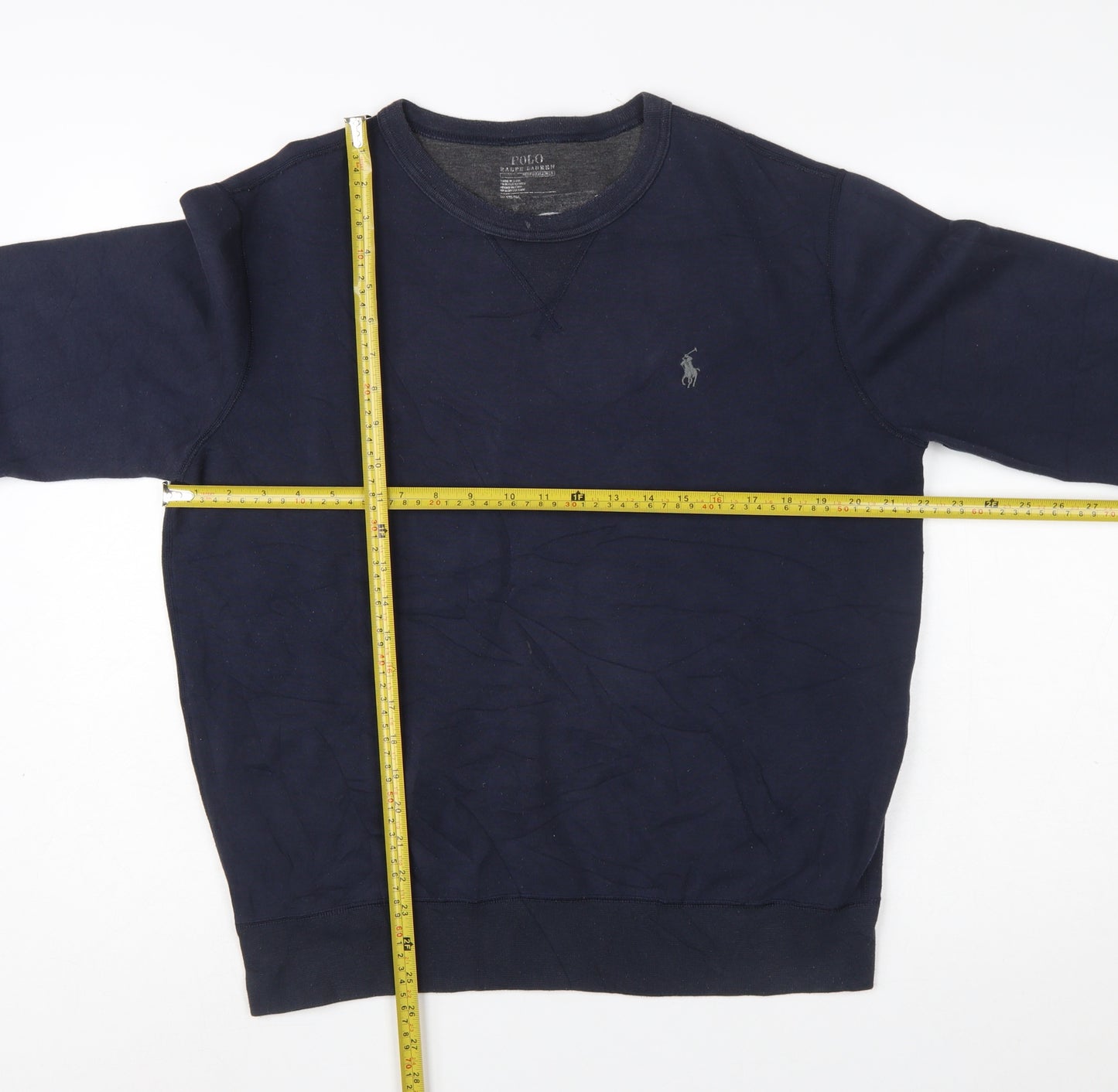 Polo Ralph Lauren Men's Blue Crew Neck Pullover Sweatshirt M