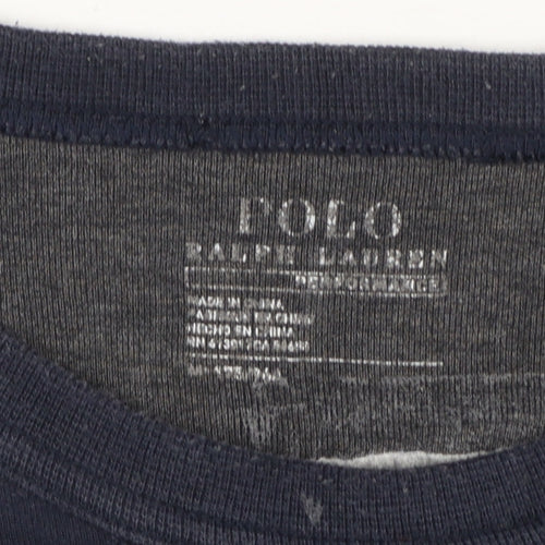 Polo Ralph Lauren Men's Blue Crew Neck Pullover Sweatshirt M