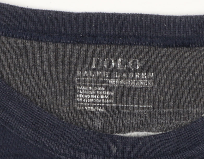 Polo Ralph Lauren Men's Blue Crew Neck Pullover Sweatshirt M