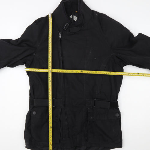 iXS Men's Black M Motorcycle Jacket Waterproof Belted Biker Style