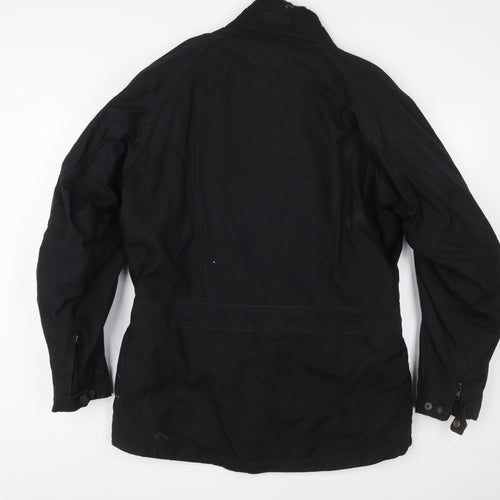 iXS Men's Black M Motorcycle Jacket Waterproof Belted Biker Style