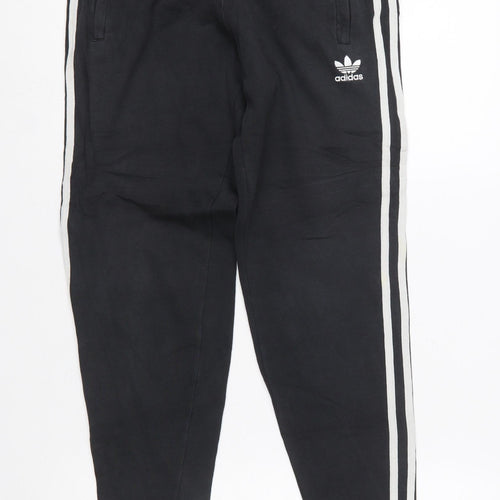 Adidas Women's Black Jogger Trousers Size S Cotton Blend