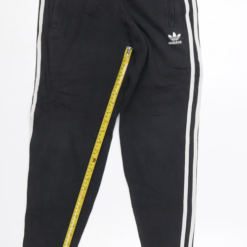 Adidas Women's Black Jogger Trousers Size S Cotton Blend