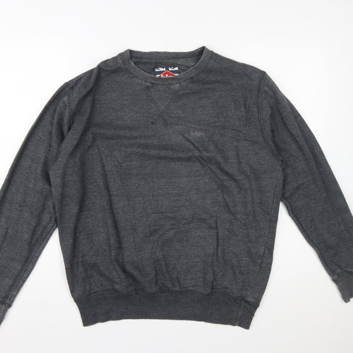 Lee Cooper Men's Grey Crew Neck Pullover Sweatshirt M