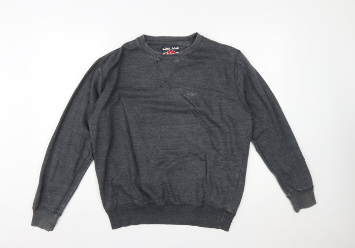 Lee Cooper Men's Grey Crew Neck Pullover Sweatshirt M