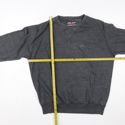 Lee Cooper Men's Grey Crew Neck Pullover Sweatshirt M