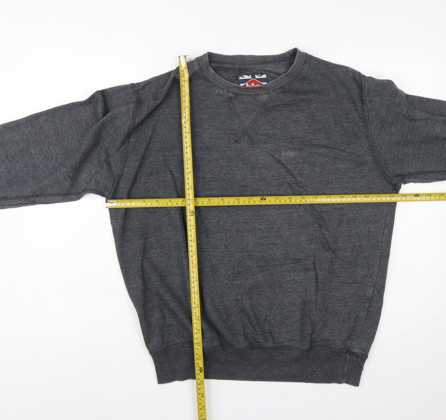 Lee Cooper Men's Grey Crew Neck Pullover Sweatshirt M