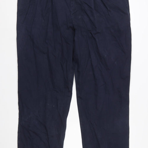 Dockers Men’s Blue Classic Chino Trousers 42x32 Cotton Blend