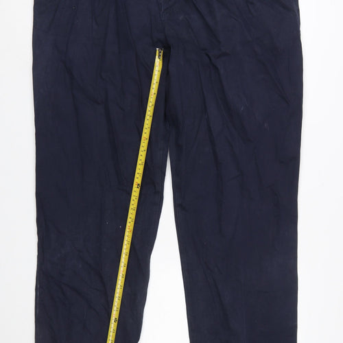 Dockers Men’s Blue Classic Chino Trousers 42x32 Cotton Blend