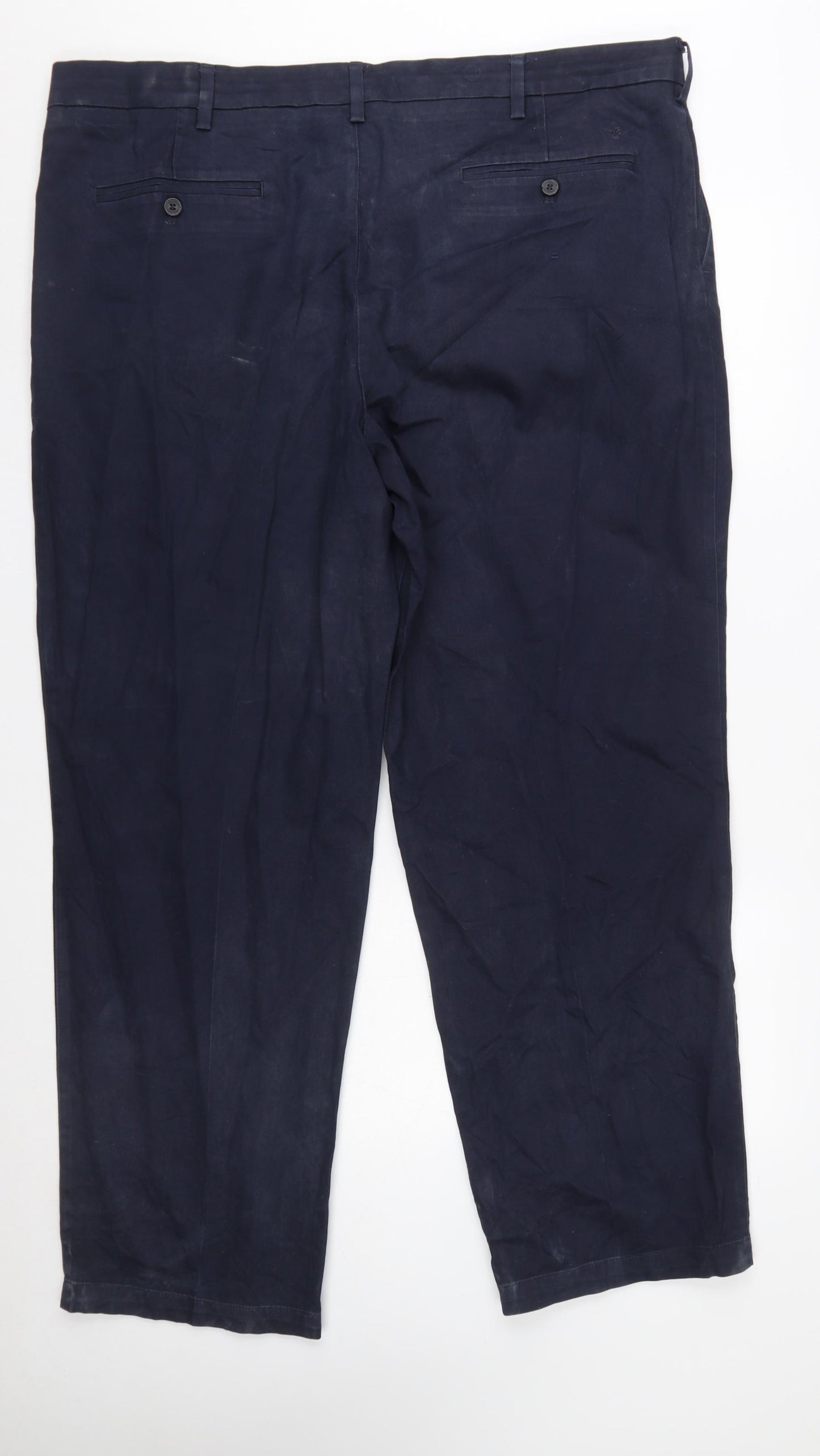 Dockers Men’s Blue Classic Chino Trousers 42x32 Cotton Blend