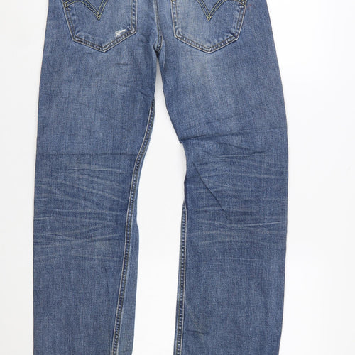 Levi’s 506 Standard Men’s Blue 30x30 Straight Leg Distressed Jeans