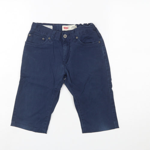 Levi's Boys Blue Slim Chino Shorts 12 Years Twill Cotton Blend