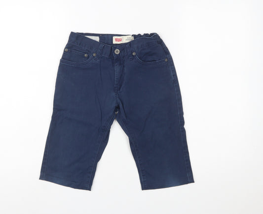 Levi's Boys Blue Slim Chino Shorts 12 Years Twill Cotton Blend