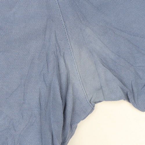 Hugo Boss Men's Blue Pima Cotton Polo Shirt Size L Classic Fit