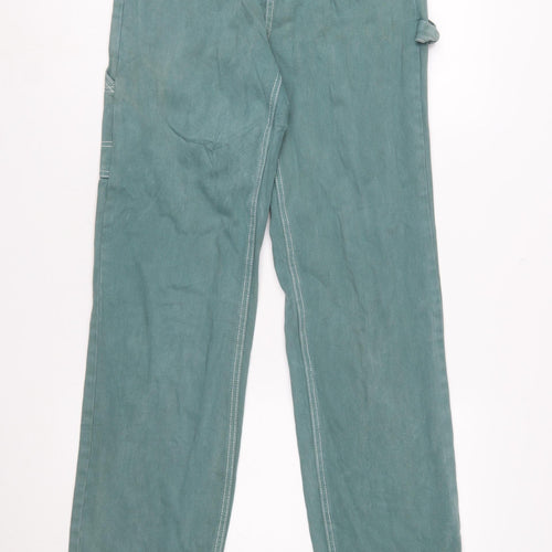 PACSUN Women’s Green Relaxed Straight Cotton Jeans Size 25