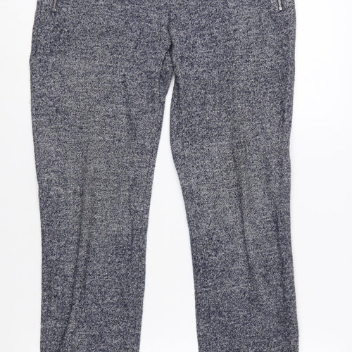 Tommy Hilfiger Women’s Blue Wool Blend Jogger Trousers Size 6
