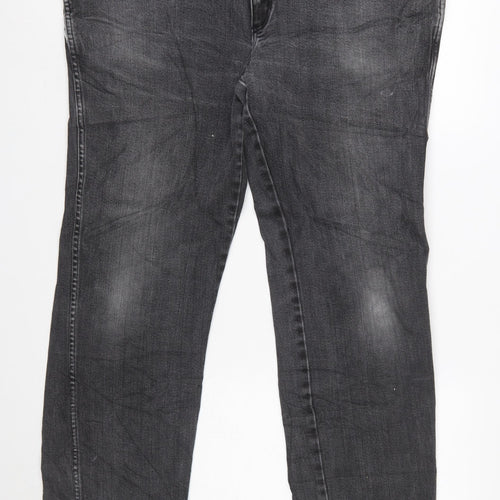 Wrangler Men's Black Jeans W44 L34 Texas Stretch Denim Straight Fit