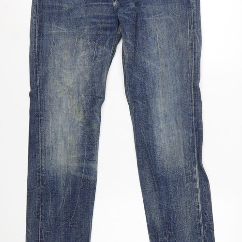 Levi's Blue Men's Regular Fit Straight Jeans 33x32 Denim