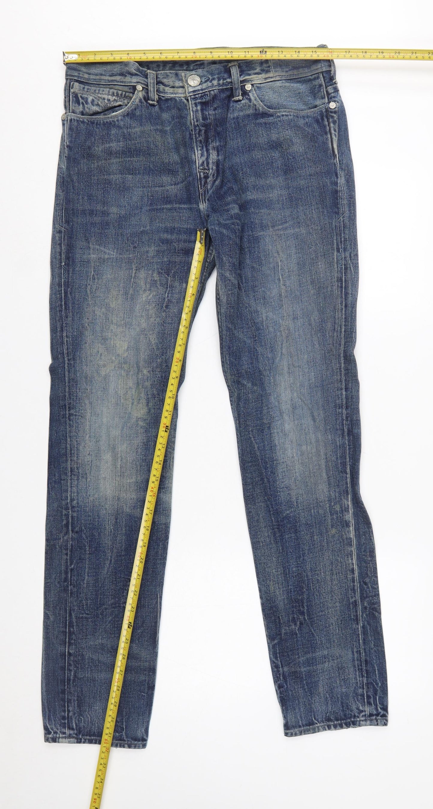 Levi's Blue Men's Regular Fit Straight Jeans 33x32 Denim
