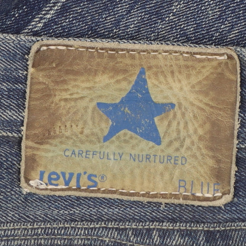 Levi's Blue Men's Regular Fit Straight Jeans 33x32 Denim