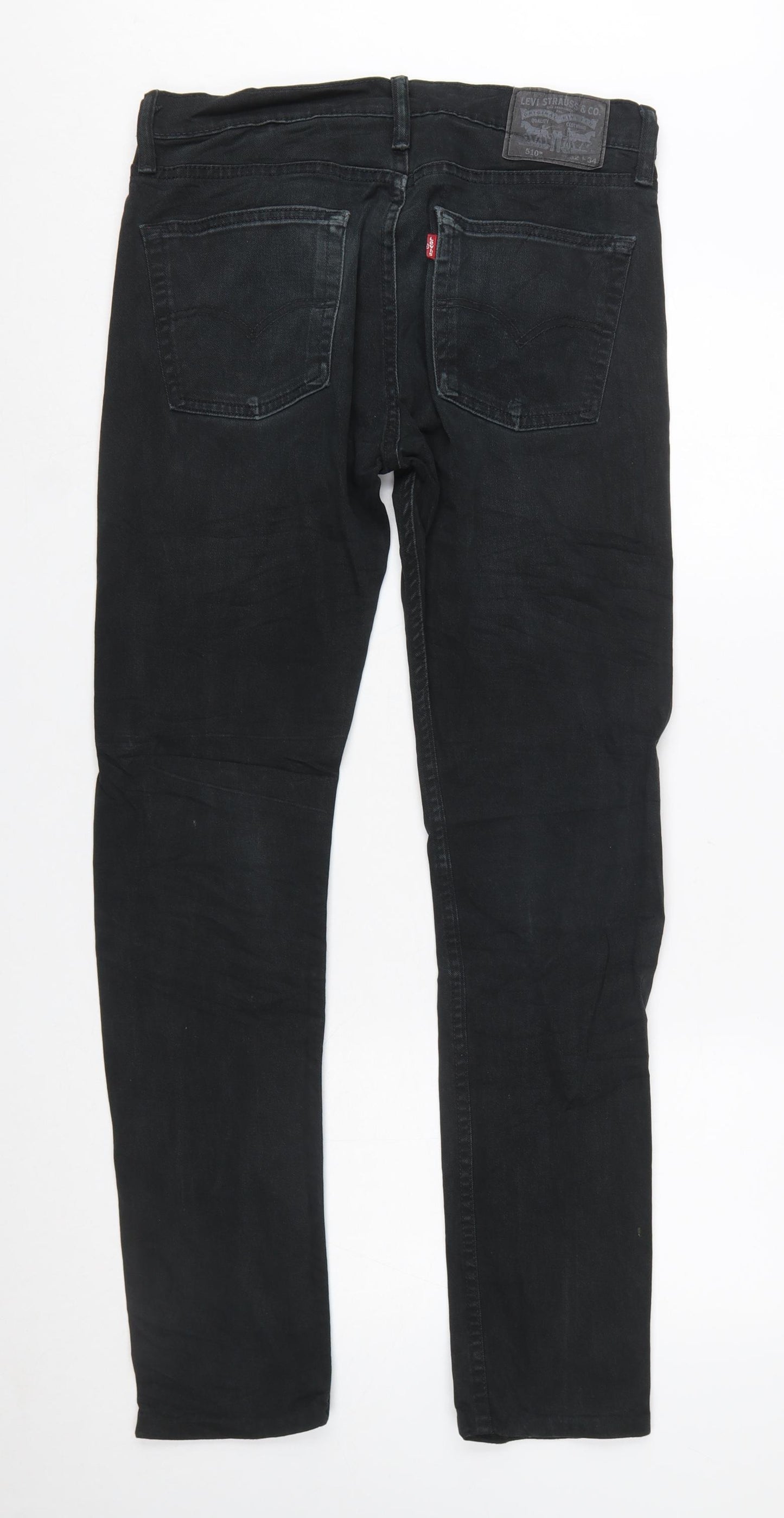 Levi Strauss & Co Men's Black 510 Skinny Jeans W32 L34