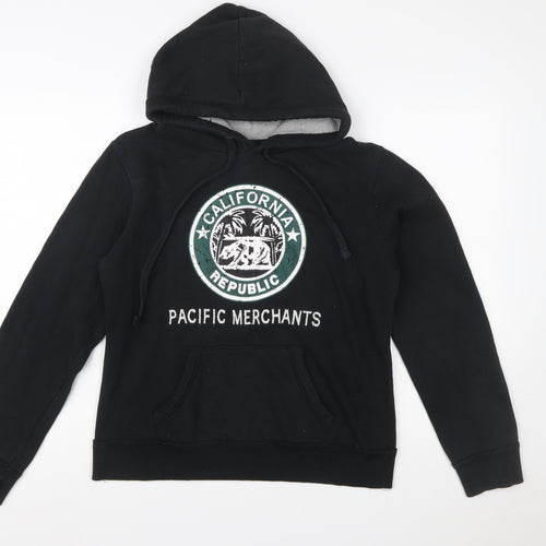Cali Love Heritage Women's Black Pullover Hoodie Large California Print
