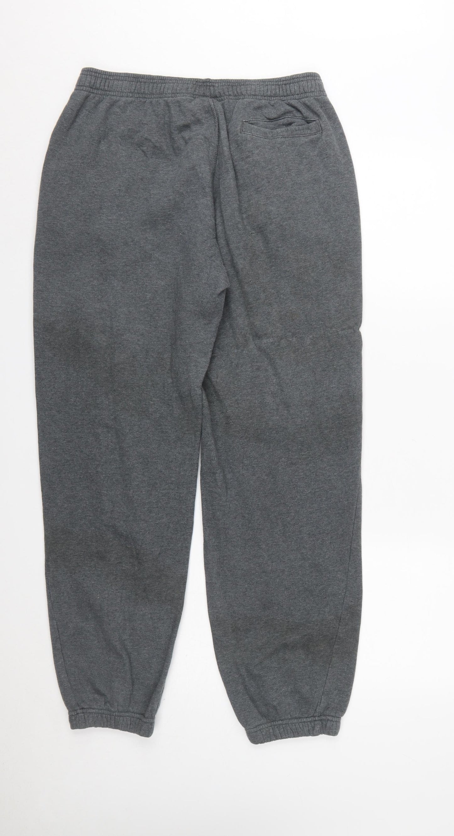 Reebok Men Grey Jogger Fleece Trousers L Regular Fit