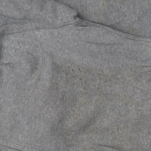 Reebok Men Grey Jogger Fleece Trousers L Regular Fit