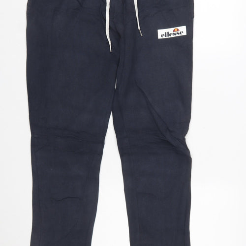 Ellesse Men's Blue Jogger Sweatpants S Cotton Blend
