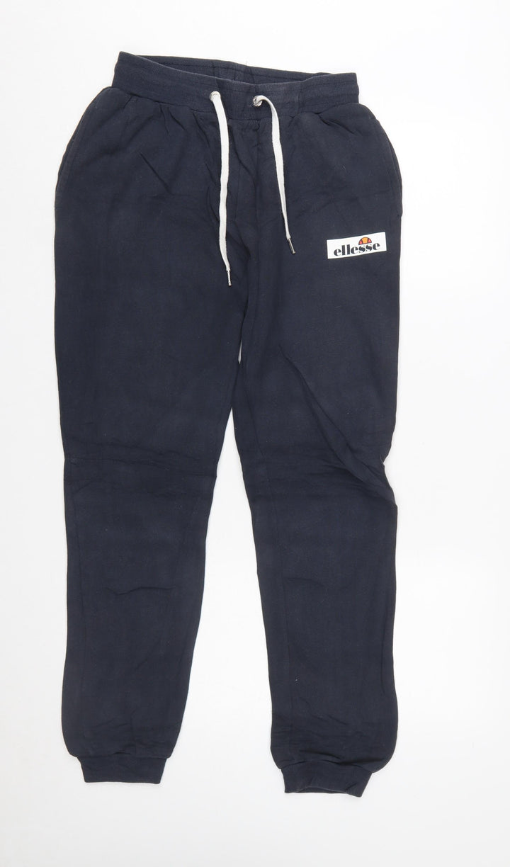 Ellesse Men's Blue Jogger Sweatpants S Cotton Blend
