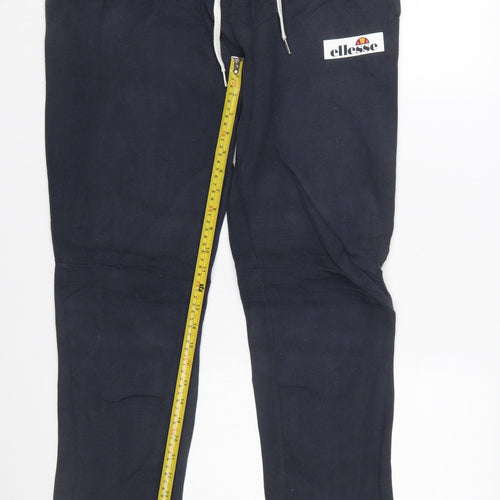 Ellesse Men's Blue Jogger Sweatpants S Cotton Blend
