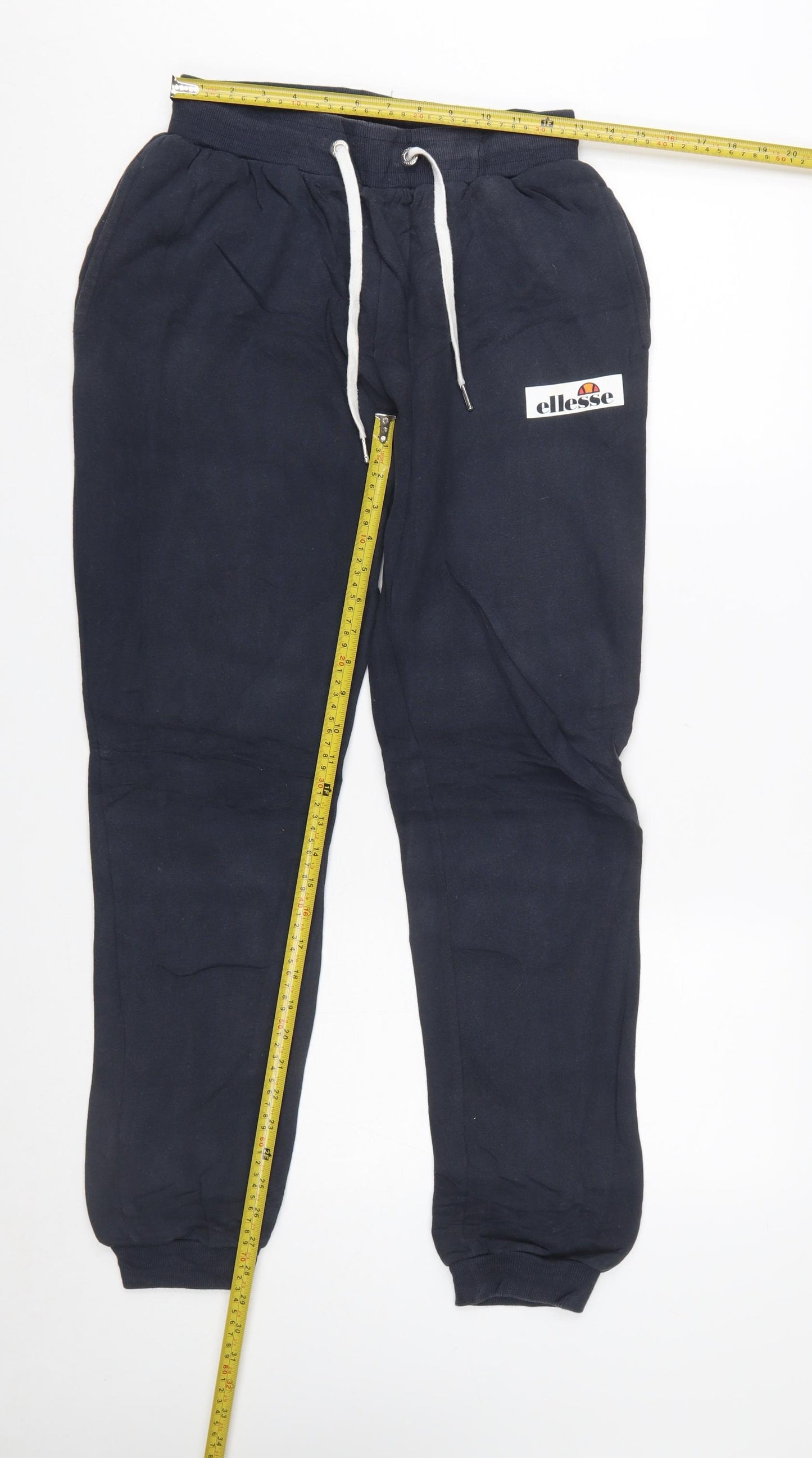 Ellesse Men's Blue Jogger Sweatpants S Cotton Blend