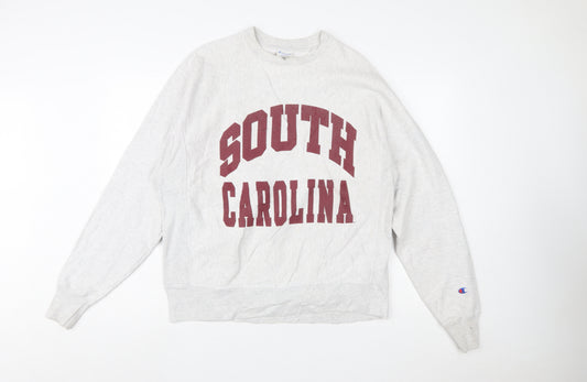 Champion Women's Grey South Carolina Reverse Weave Sweatshirt Medium