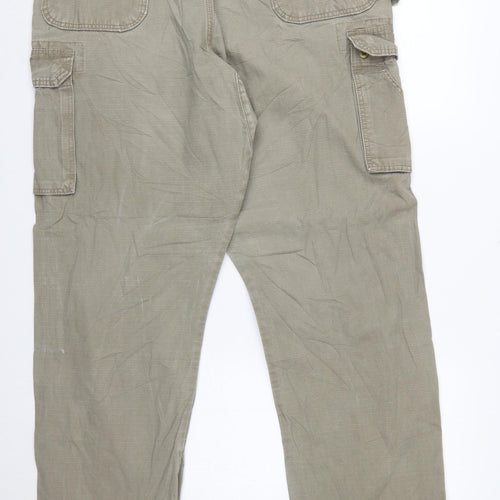 Wrangler Men's Beige Cargo Workwear Trousers 38x36 Cotton