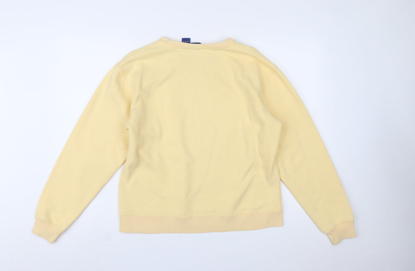 IZOD Women Yellow Crew Neck Pullover Sweatshirt Size S