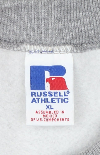 Russell Athletic Men's Grey XL Pullover Sports Sweatshirt