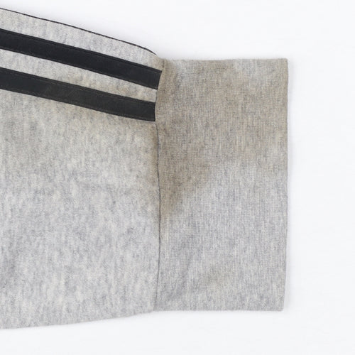 Adidas Womens Grey Jogger Trousers Size M Sports Stripe Casual