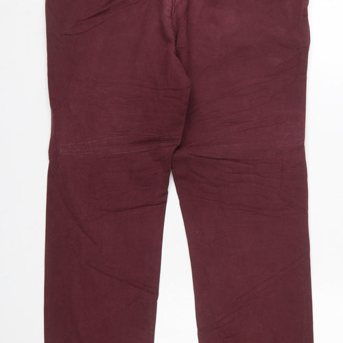 Tommy Hilfiger Men's Red 32x32 Chino Trousers Cotton Stretch