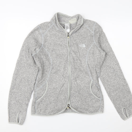 The North Face Womens Grey Fleece Full Zip Jacket Size M
