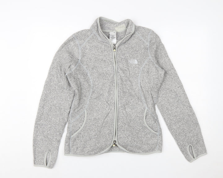 The North Face Womens Grey Fleece Full Zip Jacket Size M